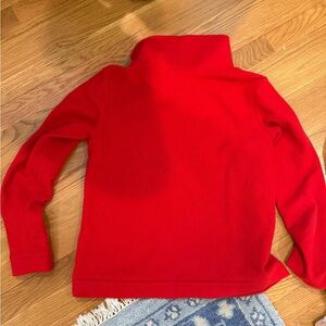 Dudley Stephens Bright Red Park Slope Fleece Pullover